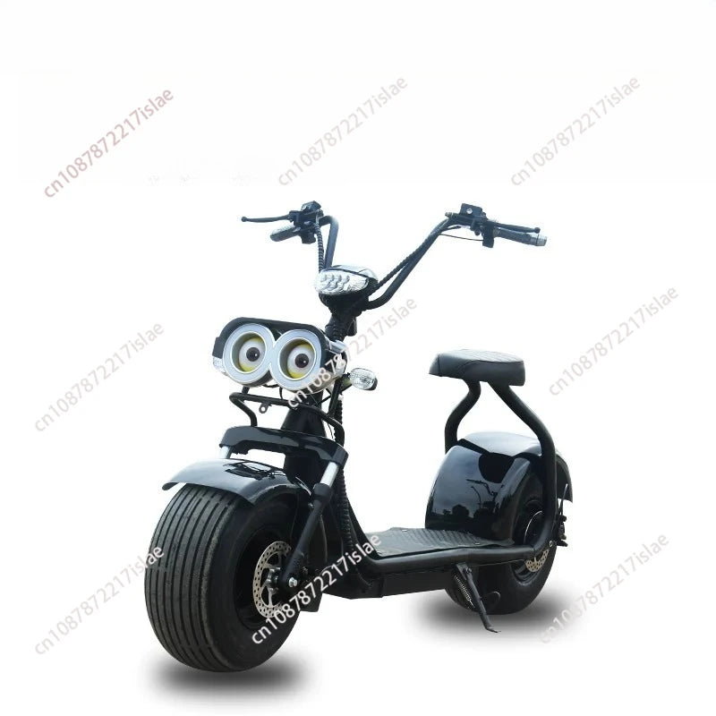 Novo Scooter Elétrico Off-Road para Adultos com Duas Rodas, Moto Elétrica com Pneus Largos e Bateria