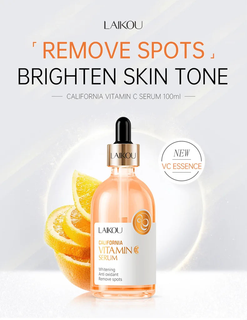 Sérum Facial Sakura com Vitamina C — 100ml Iluminador, Firmador e Hidratante para Pele Radiante