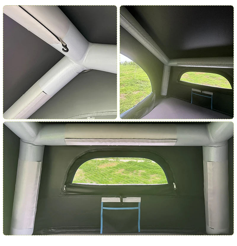 Tenda de Glamping Portátil para Camping ao Ar Livre, Tenda Inflável para Teto de Carro SUV 4x4