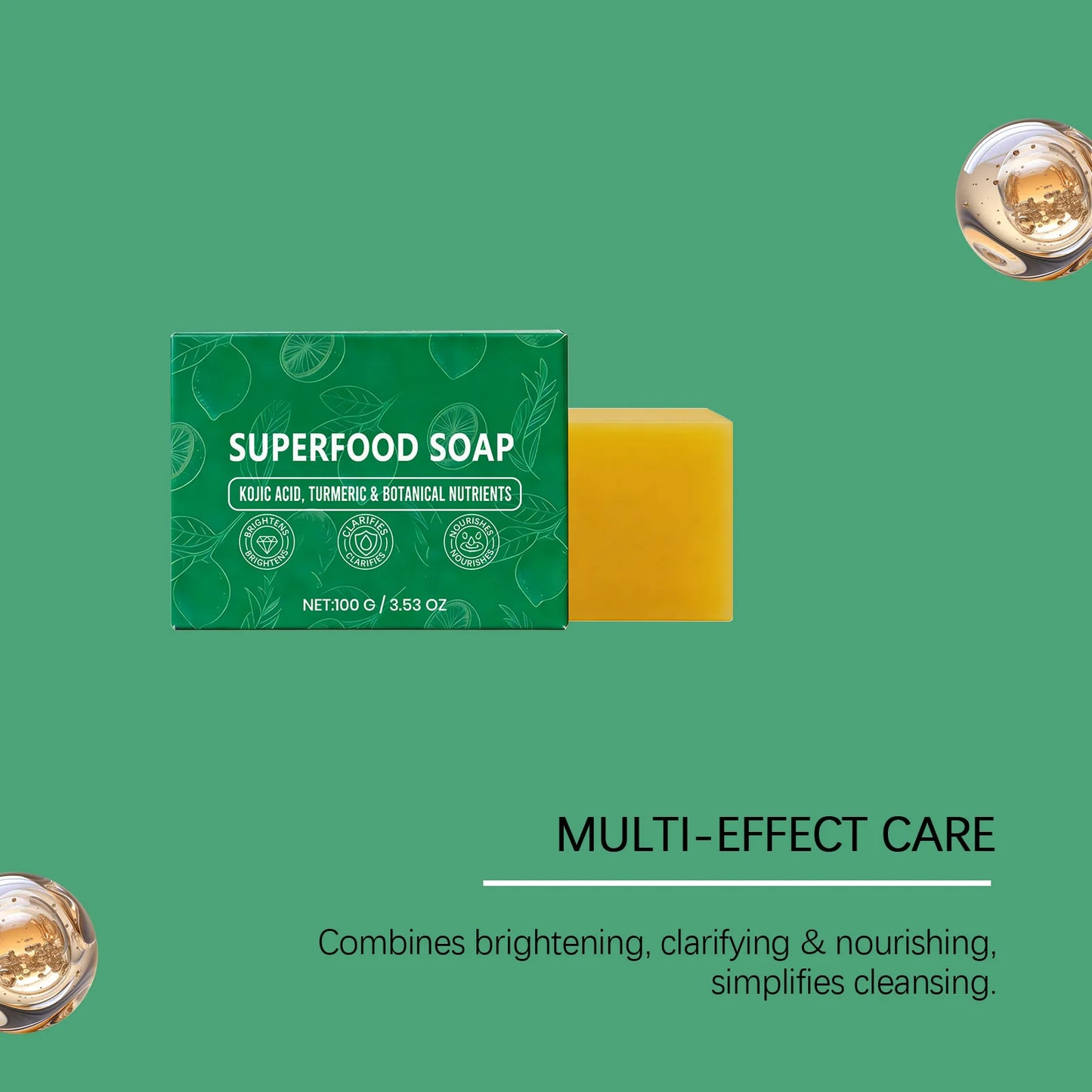 Sabonete Facial Natural com Oleo Essencial — Limpeza Profunda, Anti-Acne, Controle de Oleosidade, 100g