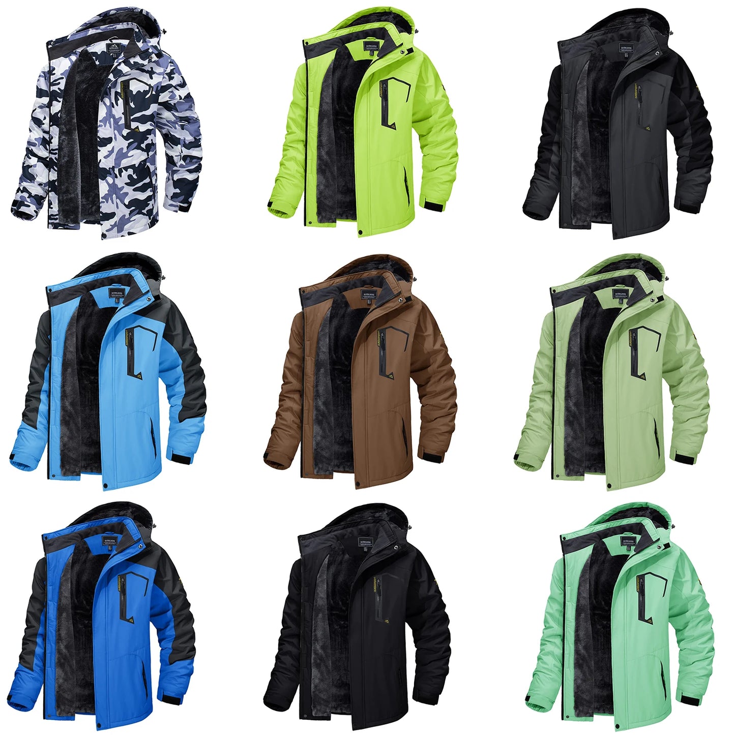 Jaqueta de Montanha Tacvasen Masculina — Quentinha, Impermeável e Corta-Vento para o Inverno