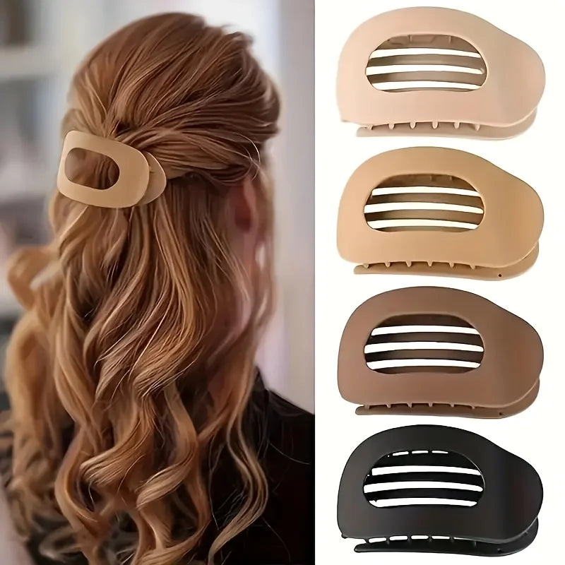Grampos de Cabelo Foscos Antiderrapantes — Estilo Coreano, Durável e Elegante para o Dia a Dia