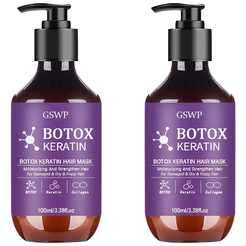 Máscara Capilar Botox de Queratina GSWP — Hidrata, Fortalece e Reduz Frizz em 100ml ou 200ml