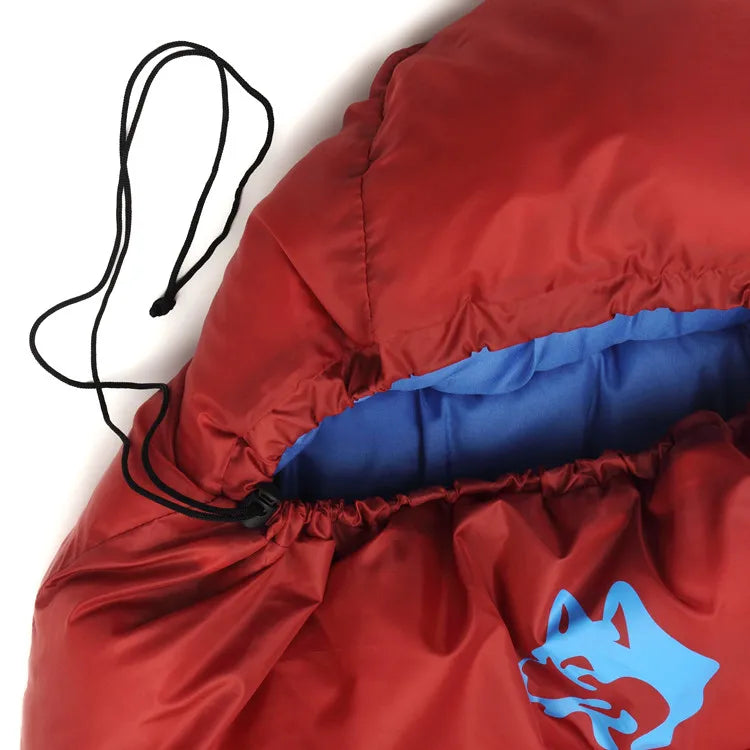 Saco de Dormir Térmico Leve para Camping e Trilha — Múmia de Fibra Oca, Compacto e Resistente