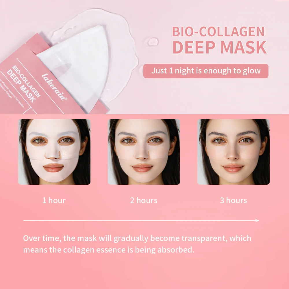 Máscara de Hidrogel com Bio-Colágeno — Hidratação Noturna Profunda, Firmadora e Minimizadora de Poros