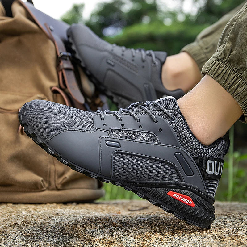 Sapatos de caminhada respiráveis masculinos sapatos esportivos ao ar livre botas de treinamento tático caminhadas e caça sapatos esportivos táticos