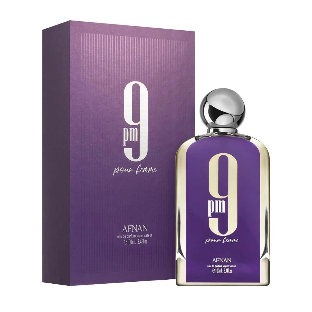 Perfume Afnan 9PM 100ml — Fragrância Aromática Doce e Amadeirada para Homens
