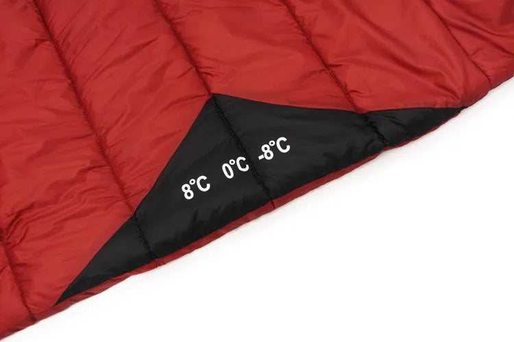 Saco de Dormir Térmico Leve para Camping e Trilha — Múmia de Fibra Oca, Compacto e Resistente