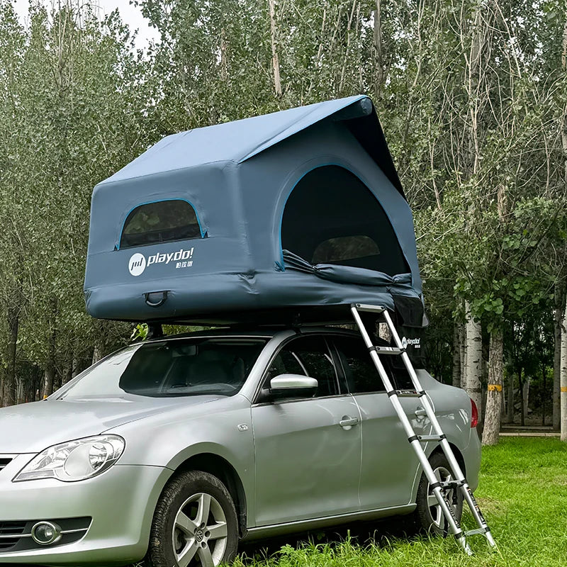 Tenda de Glamping Portátil para Camping ao Ar Livre, Tenda Inflável para Teto de Carro SUV 4x4