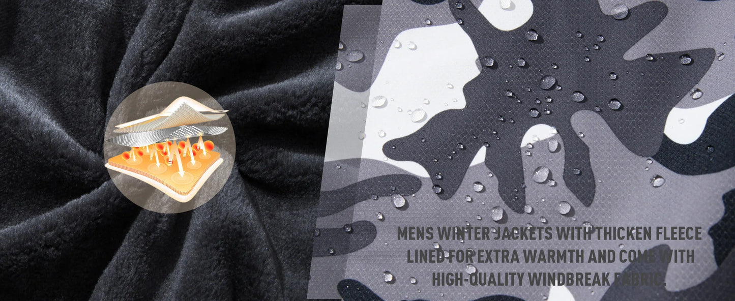 Jaqueta de Montanha Tacvasen Masculina — Quentinha, Impermeável e Corta-Vento para o Inverno