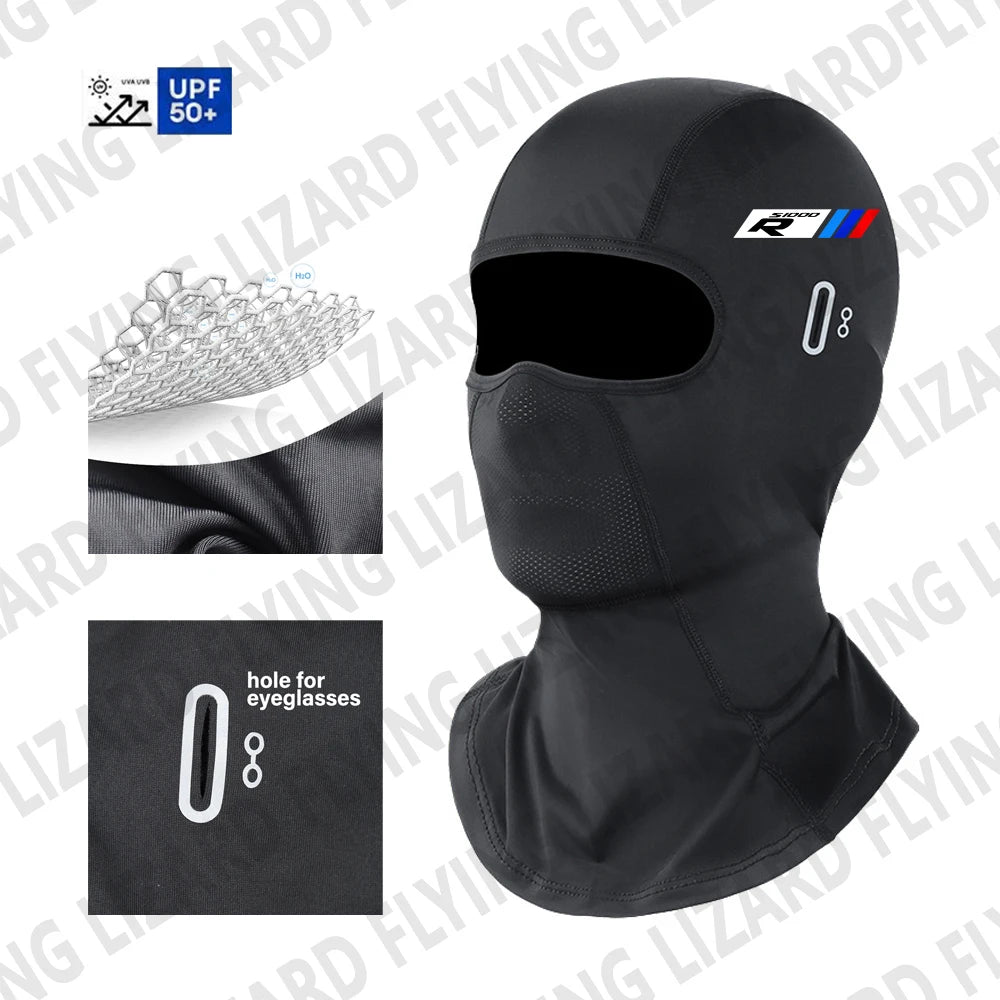 Balaclava para Moto BMW S1000R — Respiravel, Corta-Vento, Versoes Curta e Longa para Verao e Inverno