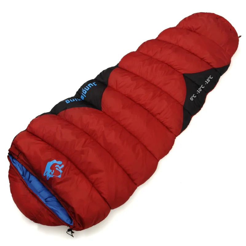 Saco de Dormir Térmico Leve para Camping e Trilha — Múmia de Fibra Oca, Compacto e Resistente