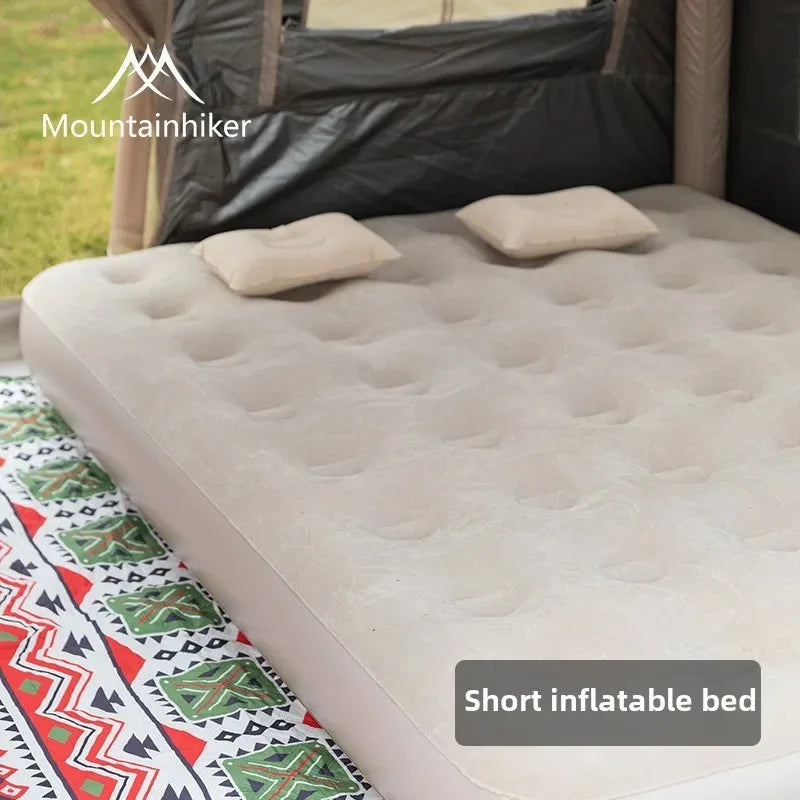 Colchão Inflável para Camping MOUNTAINHIKER 2025, Colchão de Ar para Glamping em PVC, Cama de Camping para 1/3 Pessoas com Bomba Embutida