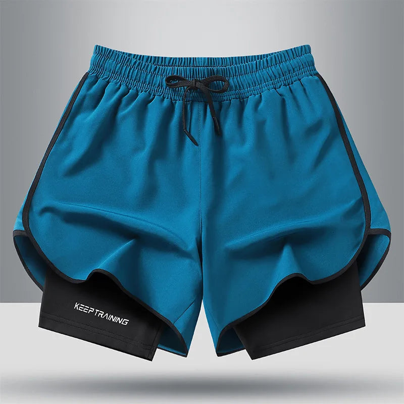 Shorts Masculinos de Secagem Rápida Estilosos — Ideais para Treinos Atléticos e Academia