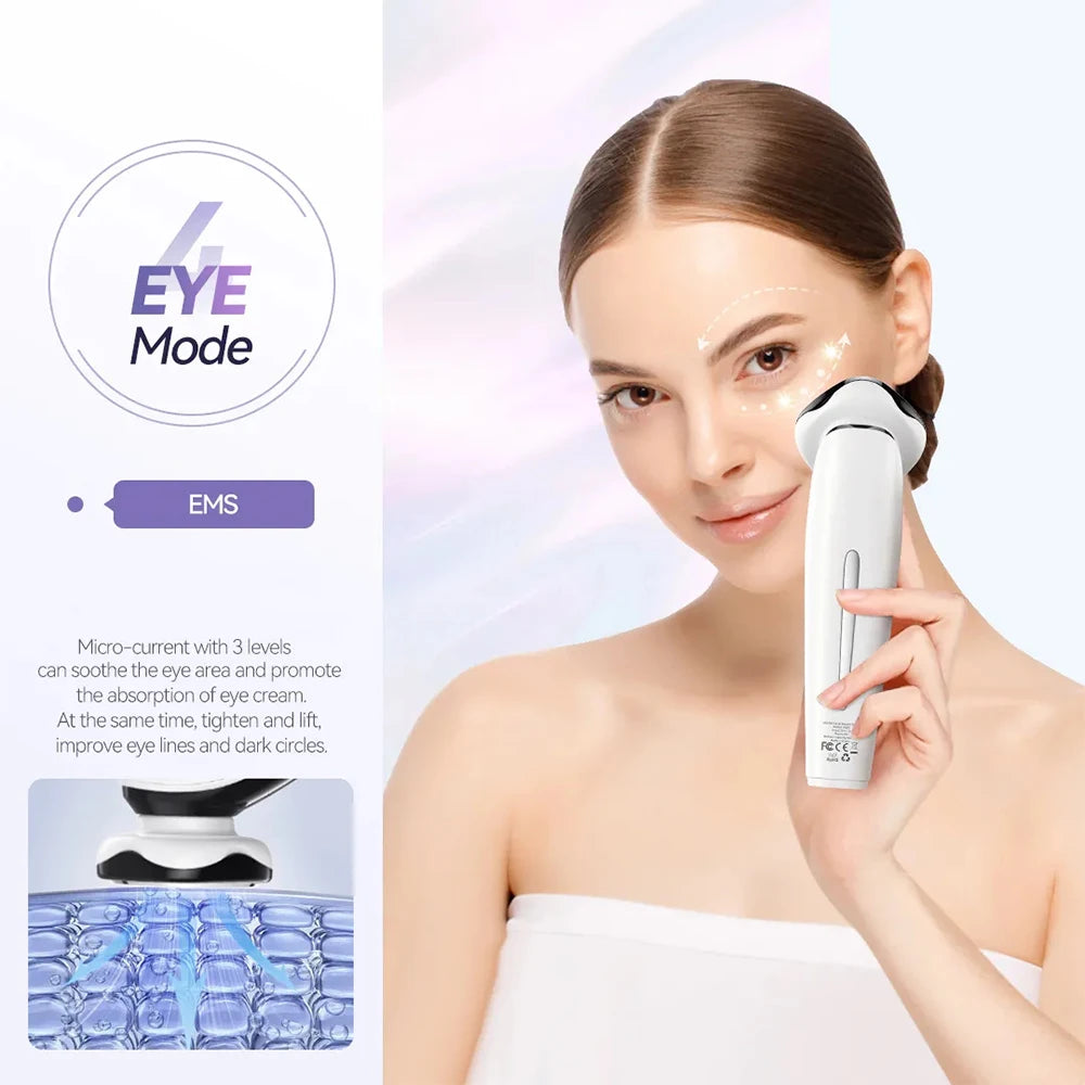 Massageador Facial Elétrico ANLAN com Microcorrente — Lifting, Limpeza Profunda e Anti-Rugas
