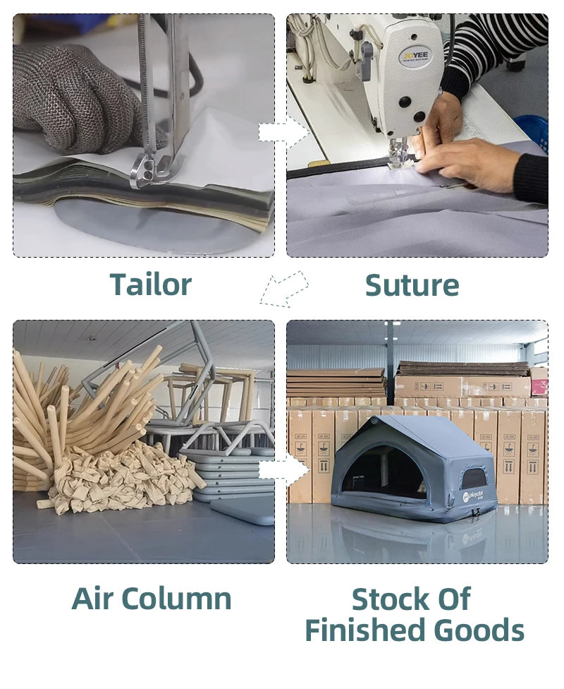 Barraca Inflável de Teto para Carro, Barraca de Teto para Glamping, Barracas Externas Versáteis com Asa em Concha, Grande Interna, Leve e Impermeável