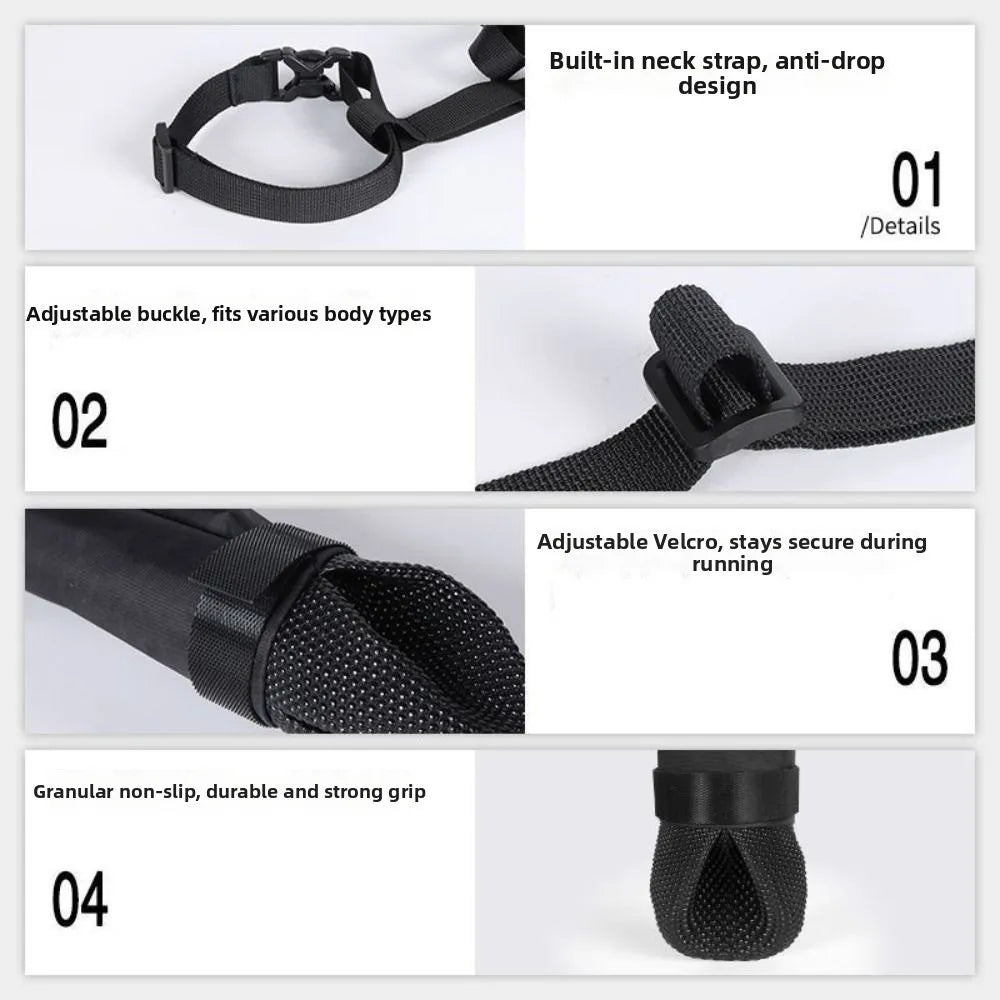 Botas de Chuva Impermeáveis para Cães, Protetor de Patas Ajustável e à Prova de Sujeira, Respirável, com Alça Auxiliar Antiderrapante para Dias Chuvosos