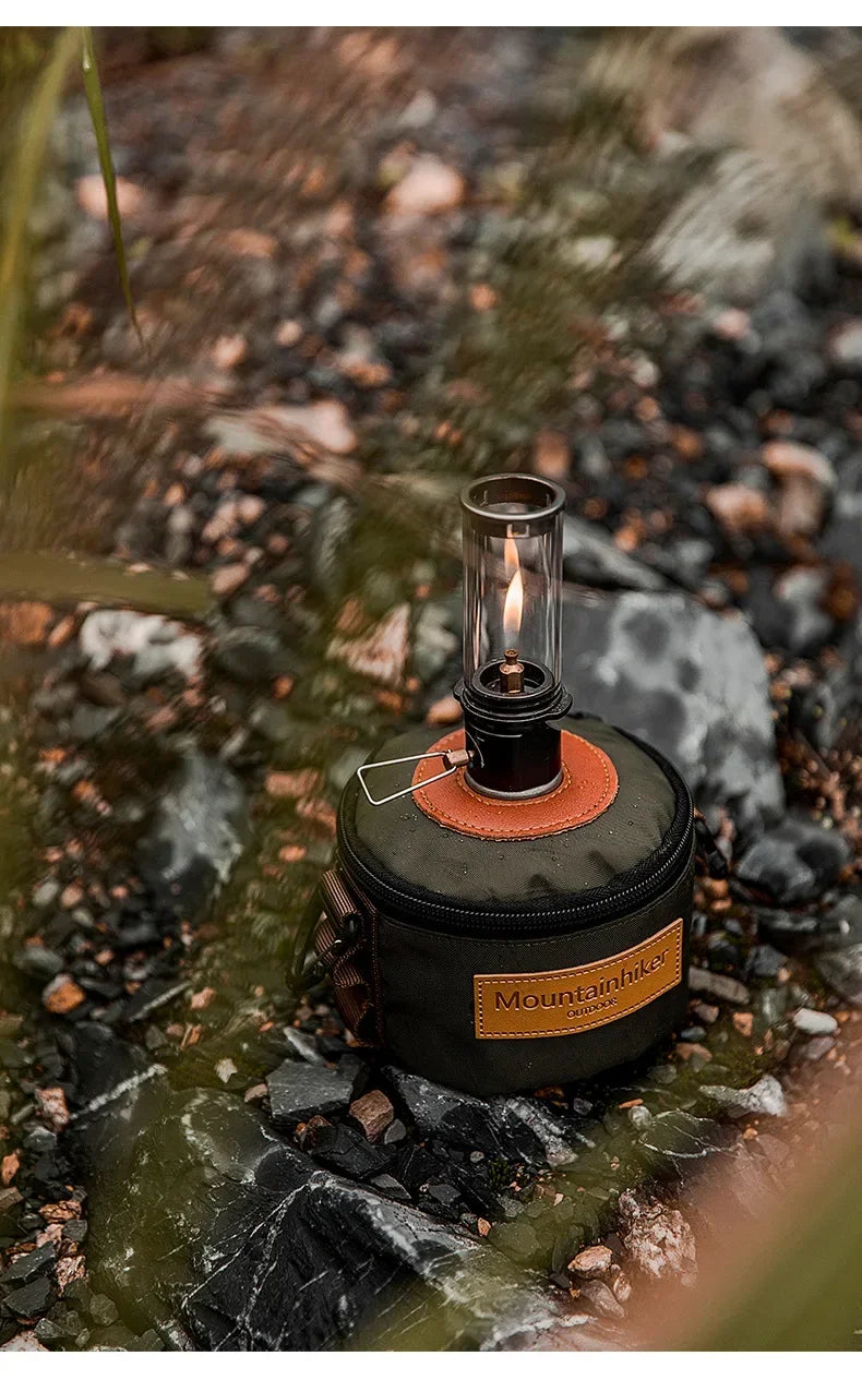 Luminária de Ambiente Retrô MOUNTAINHIKER para Piquenique e Camping, Lâmpada a Gás Criativa para Mesa de Cabeceira e Iluminação Decorativa Externa