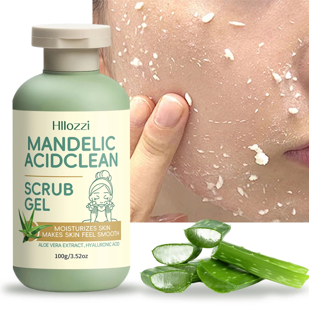 Gel de Limpeza e Esfoliação com Ácido Mandélico — Limpeza Profunda e Suave para Pele Radiante