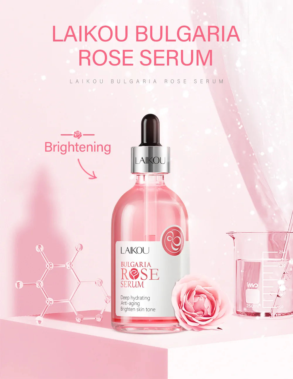 Sérum Facial Sakura com Vitamina C — 100ml Iluminador, Firmador e Hidratante para Pele Radiante