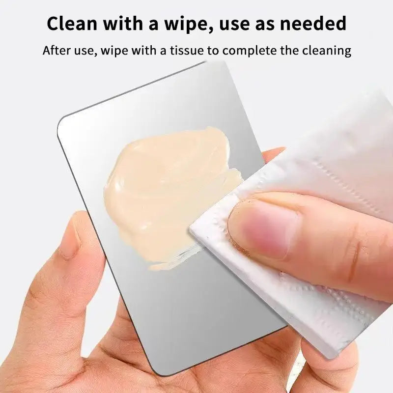 Kit de Ferramentas de Maquiagem 1 a 4 Peças — Pincel para Base, Esponja e Paleta de Creme Portátil