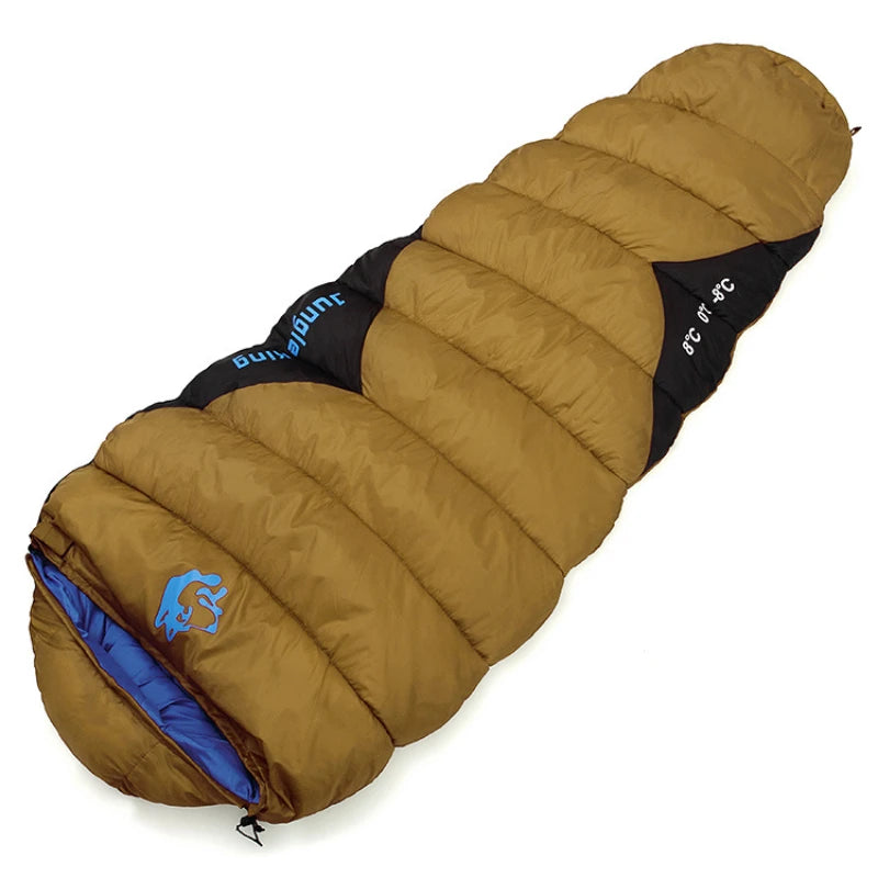 Saco de Dormir Térmico Leve para Camping e Trilha — Múmia de Fibra Oca, Compacto e Resistente