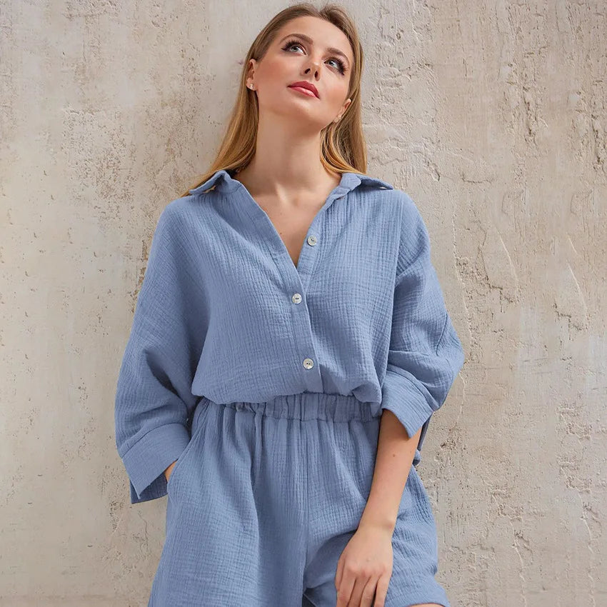 Pijama de Algodão Feminino Quentinho — Conforto e Estilo para Noites Perfeitas