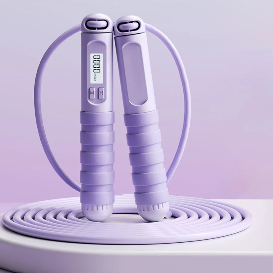 Corda de Pular Eletrônica com Contador — 2,8m, Unissex, Ideal para Cardio e Perda de Peso