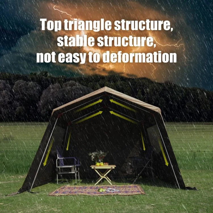 Exclusiva Tenda de Glamping Impermeável e Emocionante, Tenda de Lona para Acampamento ao Ar Livre e Aventura