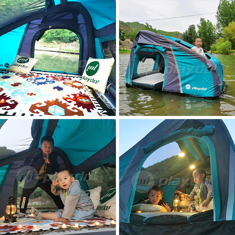 Tendas de Camping por Atacado, Tenda Inflável de Emergência para Camping ao Ar Livre, Tenda de Teto para Glamping