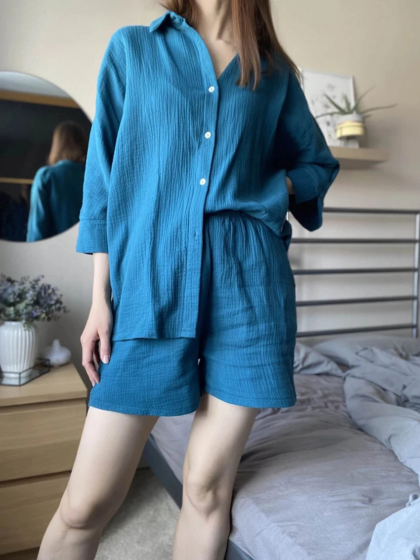 Pijama de Algodão Feminino Quentinho — Conforto e Estilo para Noites Perfeitas