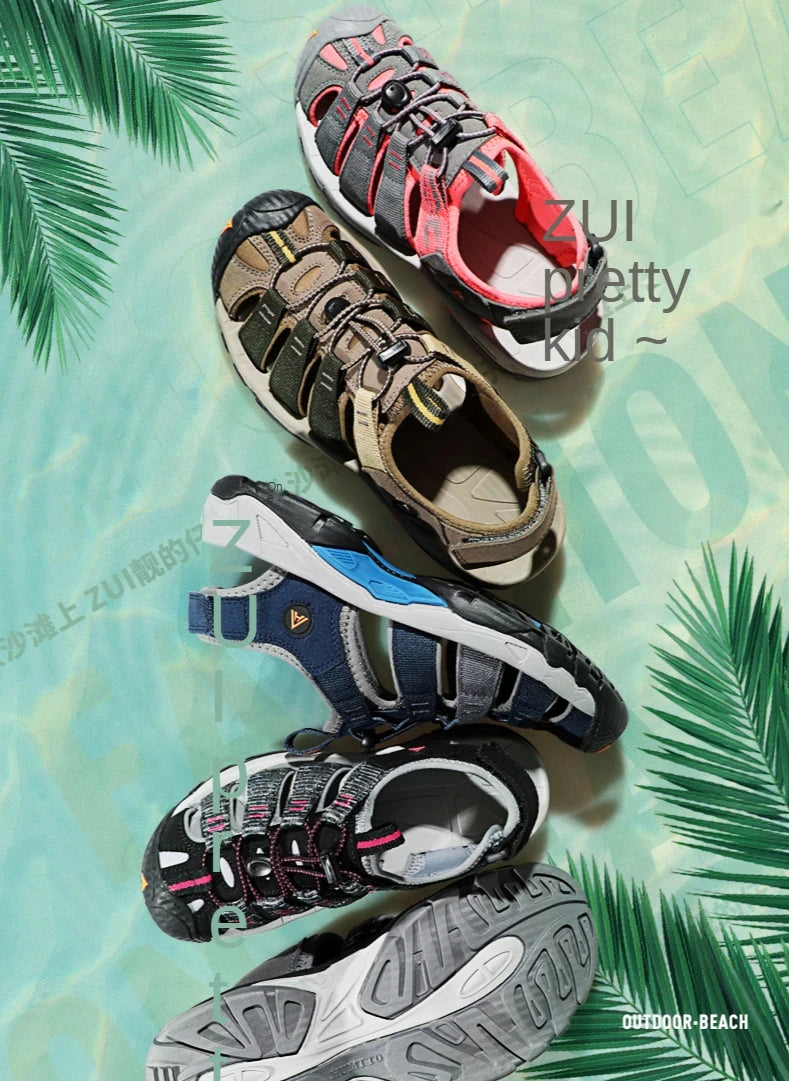HUMTTO-Sandálias Outdoor Respiráveis para Homens, Sapatos de Caminhada, Sapatos de Água, Praia, Acampamento, Escalada, Aqua Sneaker, HT-710445A, Verão