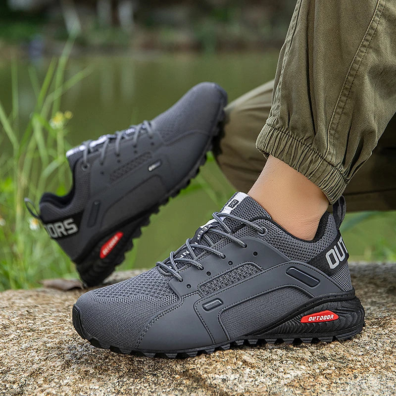 Sapatos de caminhada respiráveis masculinos sapatos esportivos ao ar livre botas de treinamento tático caminhadas e caça sapatos esportivos táticos