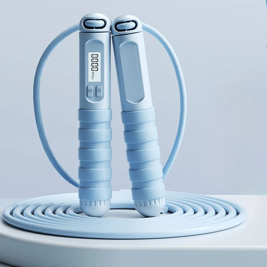Corda de Pular Eletrônica com Contador — 2,8m, Unissex, Ideal para Cardio e Perda de Peso
