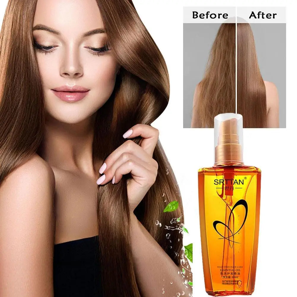 Sérum de Argan Marroquino em Névoa — Óleo Leve para Cabelos Divididos, Crespos e com Frizz