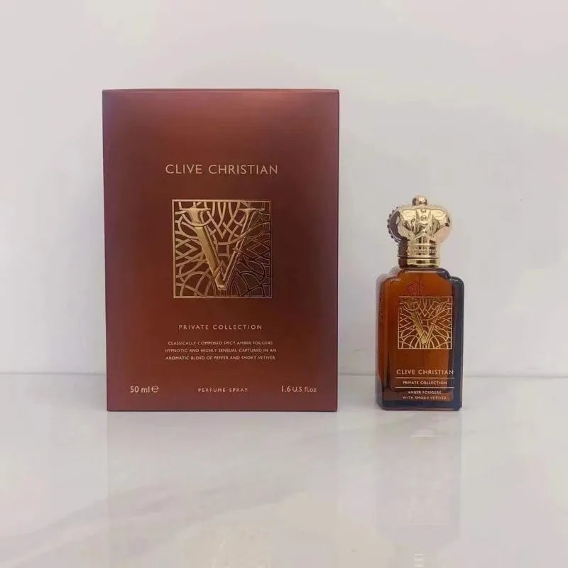 Perfume Clive Christian Masculino 50ml — Fragrância Fresca com Jasmim, Rosa, Sândalo e Musk