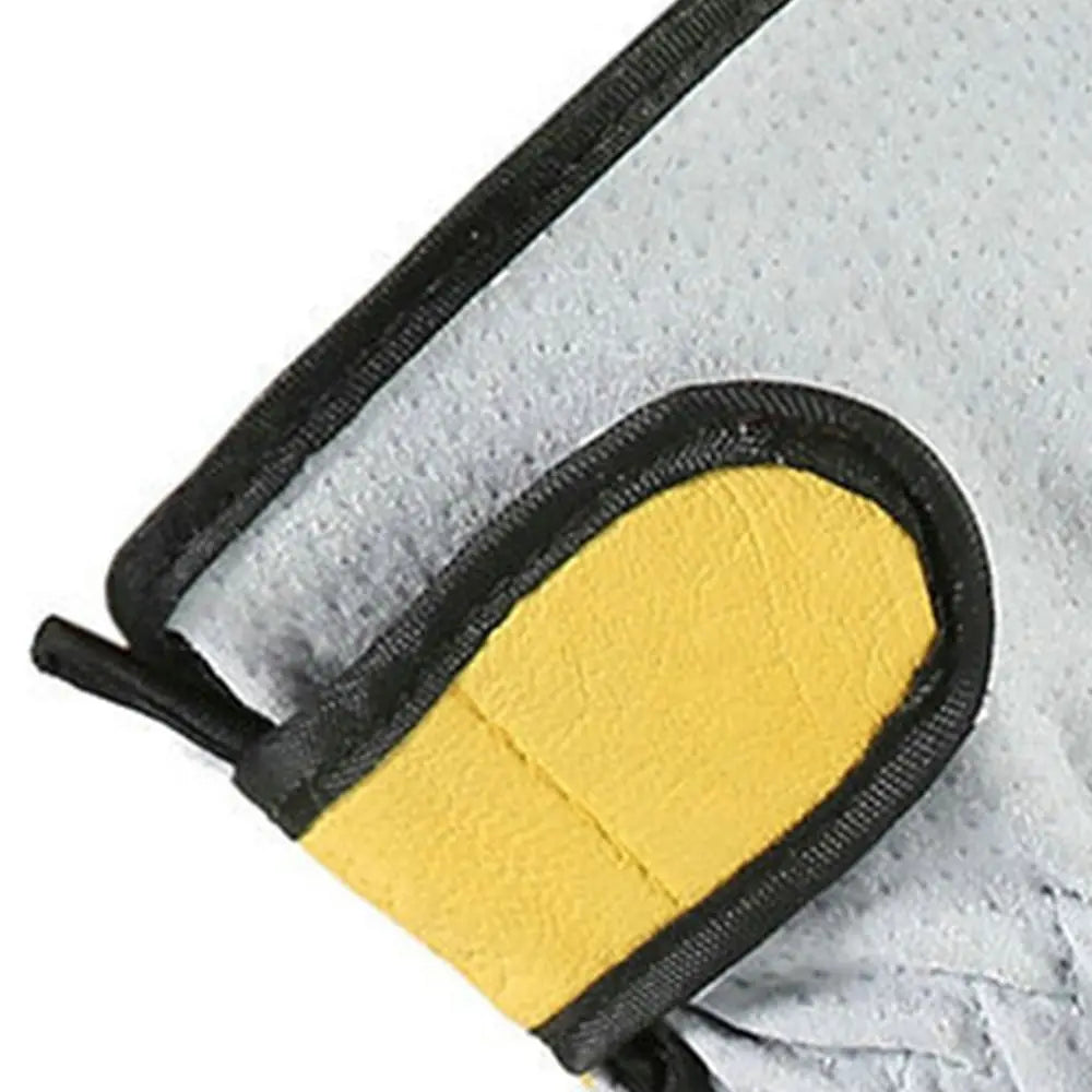 Luvas de Soldagem em Couro, Resistentes ao Fogo e ao Calor, Luvas de Trabalho Anti-Corte para o Local de Trabalho, Lareira, Forno e Soldador