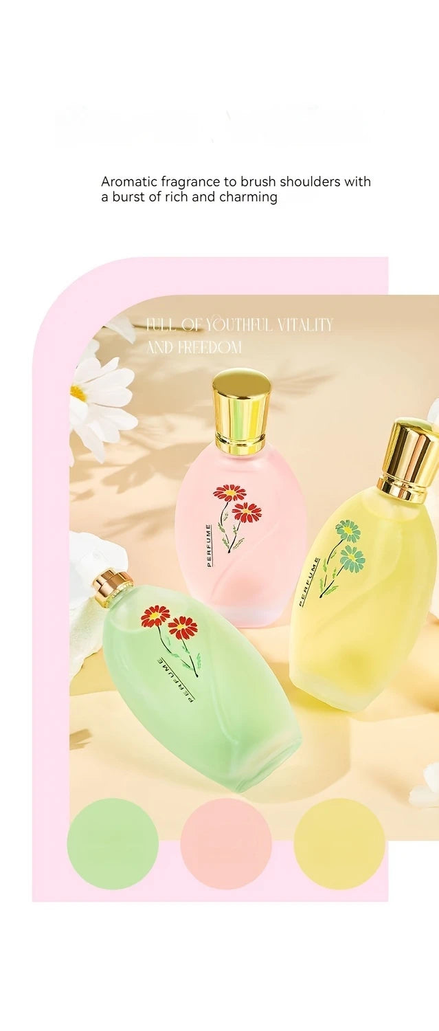 Perfume 50ml com Fragrância de Rosa e Jasmim — Presente Elegante para Homens e Mulheres