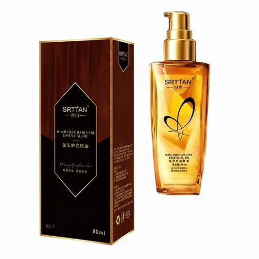 Sérum Capilar de Argan em Spray — Óleo Leve para Pontas Duplas, Cabelos Crespos e Ressecados