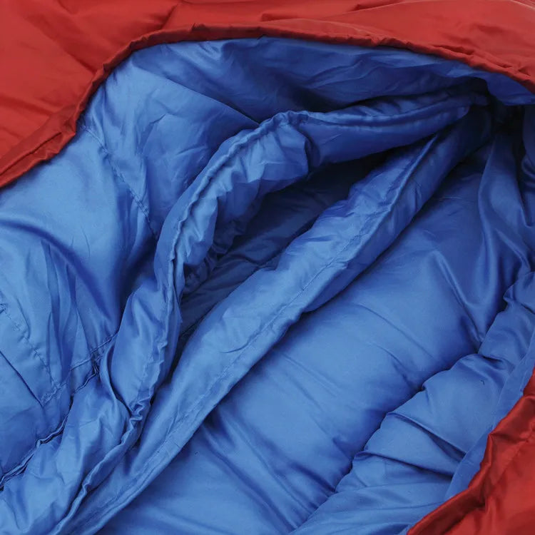 Saco de Dormir Térmico Leve para Camping e Trilha — Múmia de Fibra Oca, Compacto e Resistente