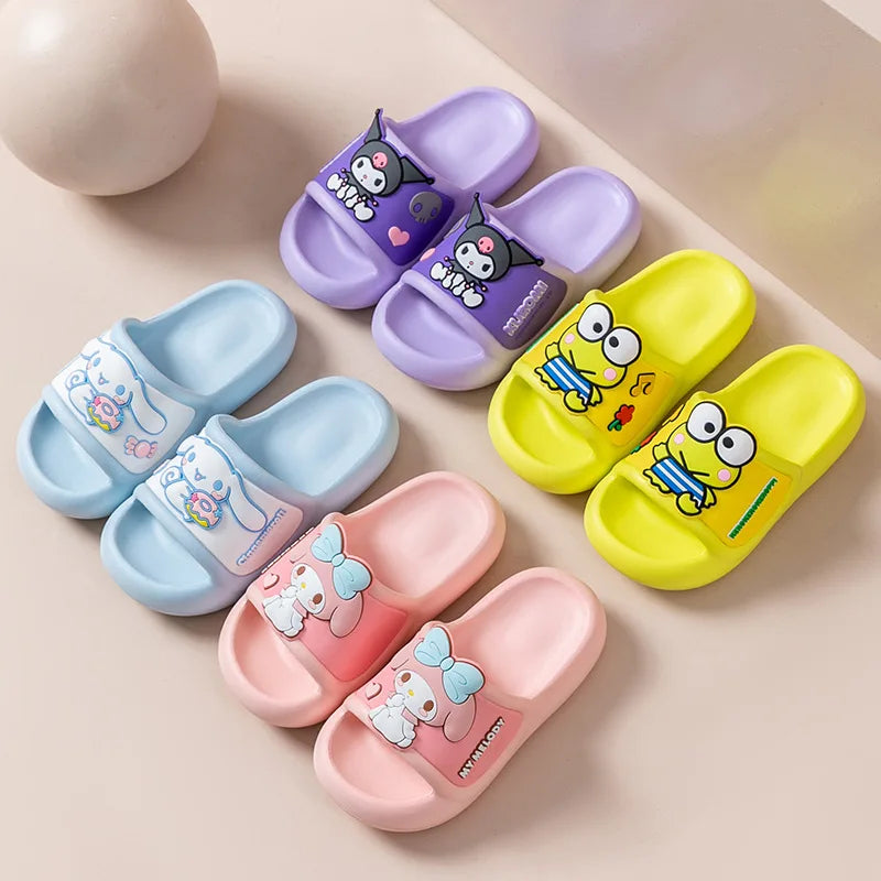 Summer Cartoon Slippers, Unisex Soft Sole Non-Slip Durable Indoor Sandals, Cute Cozy House Slides for All Ages