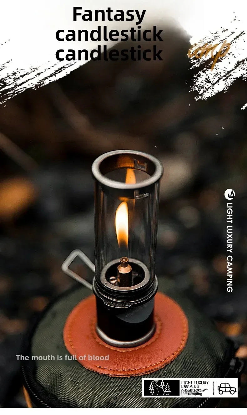 Luminária de Ambiente Retrô MOUNTAINHIKER para Piquenique e Camping, Lâmpada a Gás Criativa para Mesa de Cabeceira e Iluminação Decorativa Externa