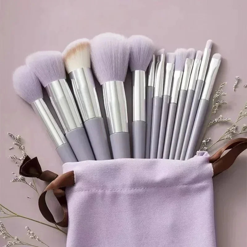 Kit de Pincéis de Maquiagem Profissionais — 3, 13 ou 22 Peças para Sombra, Delineador e Cosméticos