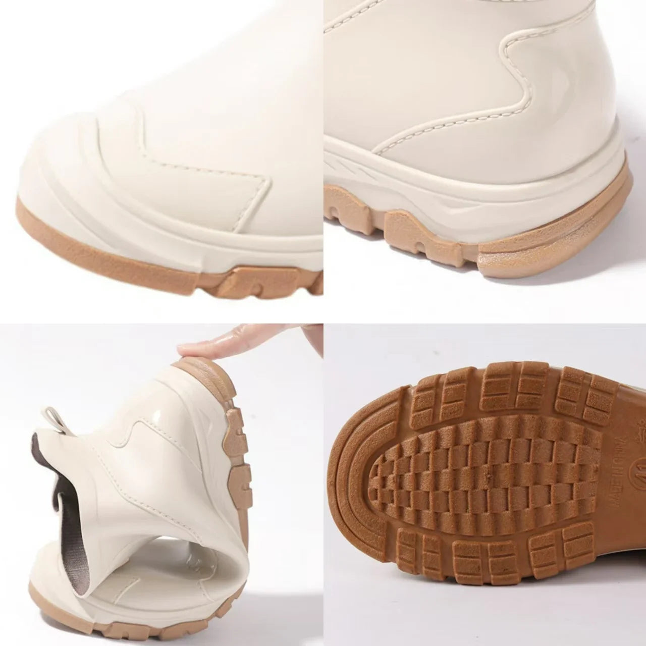 Botas de chuva masculinas botas impermeáveis ao ar livre antiderrapante casual tornozelo botas caminhadas pesca sapatos de água trabalho bota de borracha leve