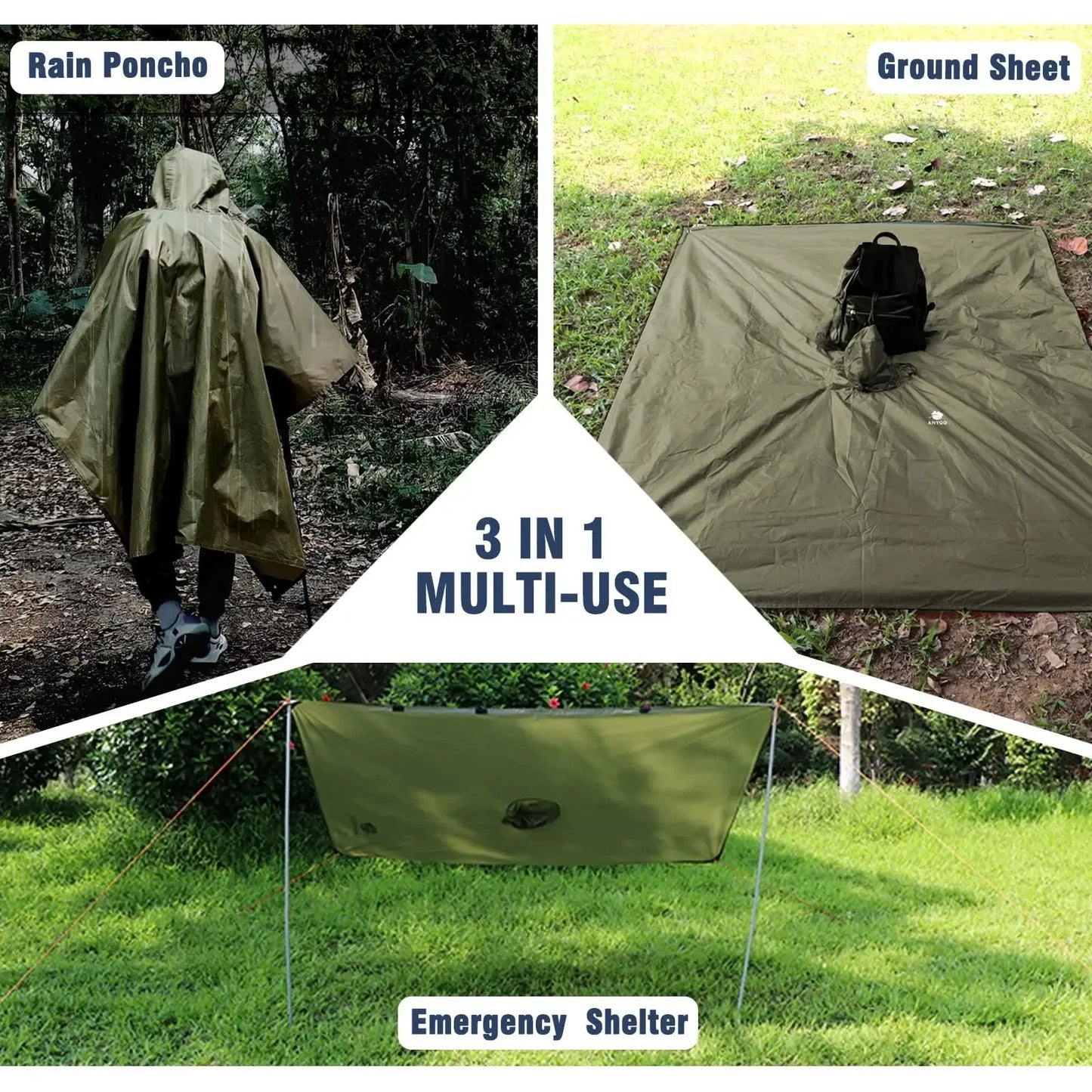 Capa de Chuva Impermeável para Adultos, Equipamento de Proteção contra Chuva para Mulheres e Homens