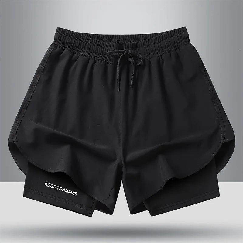Shorts Masculinos de Secagem Rápida Estilosos — Ideais para Treinos Atléticos e Academia