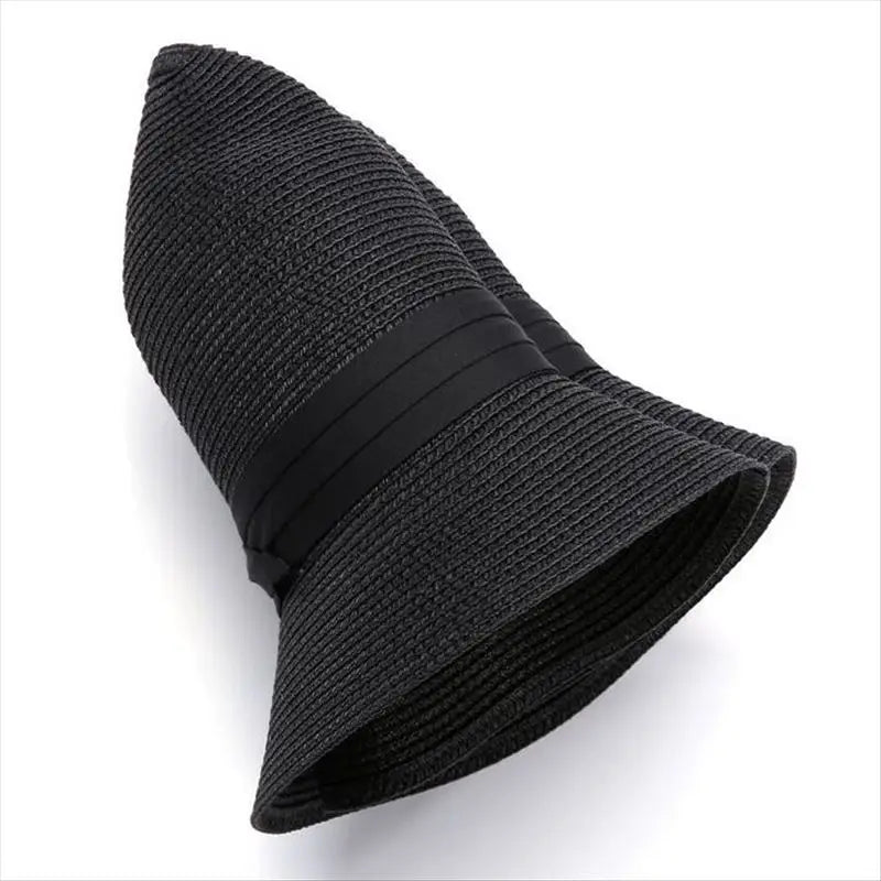 Chapéu Fedora Panamá Premium de Palha 54-62cm Dobrável Unissex Proteção UV para Viagens de Verão