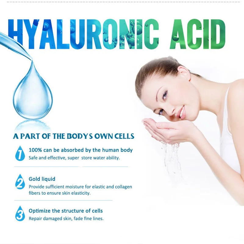 Sérum Facial de Ácido Hialurônico — Hidratante, Firmador e Restaurador da Elasticidade da Pele