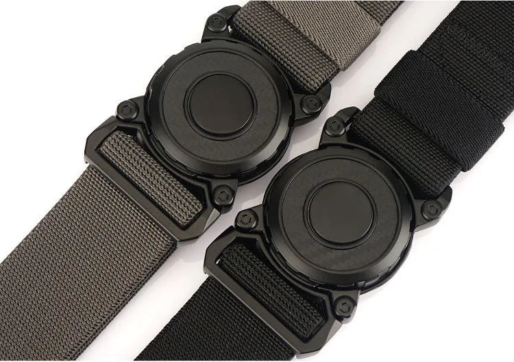 Cintos de fivela de liga de liberação rápida rotativa para homens resistente ao desgaste cinto tático de náilon multifuncional ao ar livre cinto de caça
