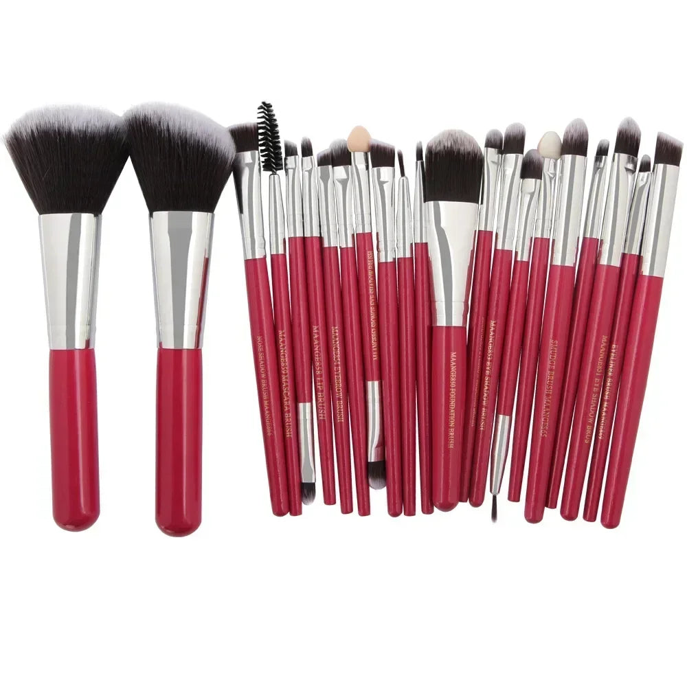 Kit de Pincéis de Maquiagem Profissionais — 3, 13 ou 22 Peças para Sombra, Delineador e Cosméticos